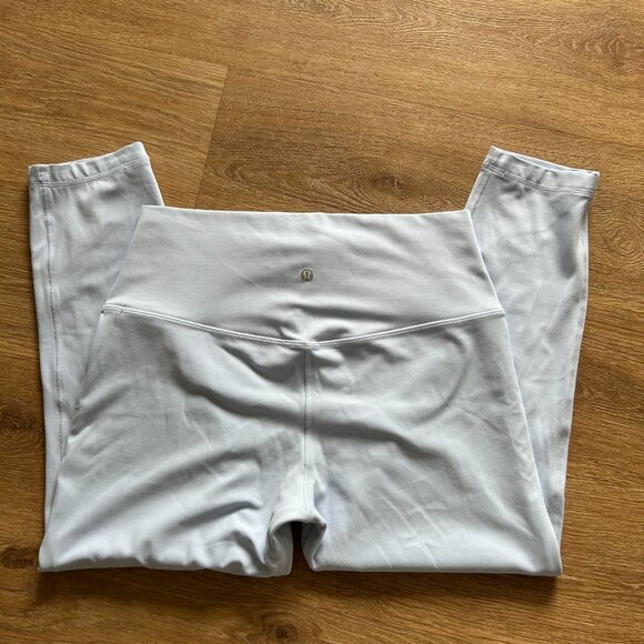 Lululemon Align High Rise Crop 21” Leggings Women's Size 12 Light Blue - Picture 6 of 8